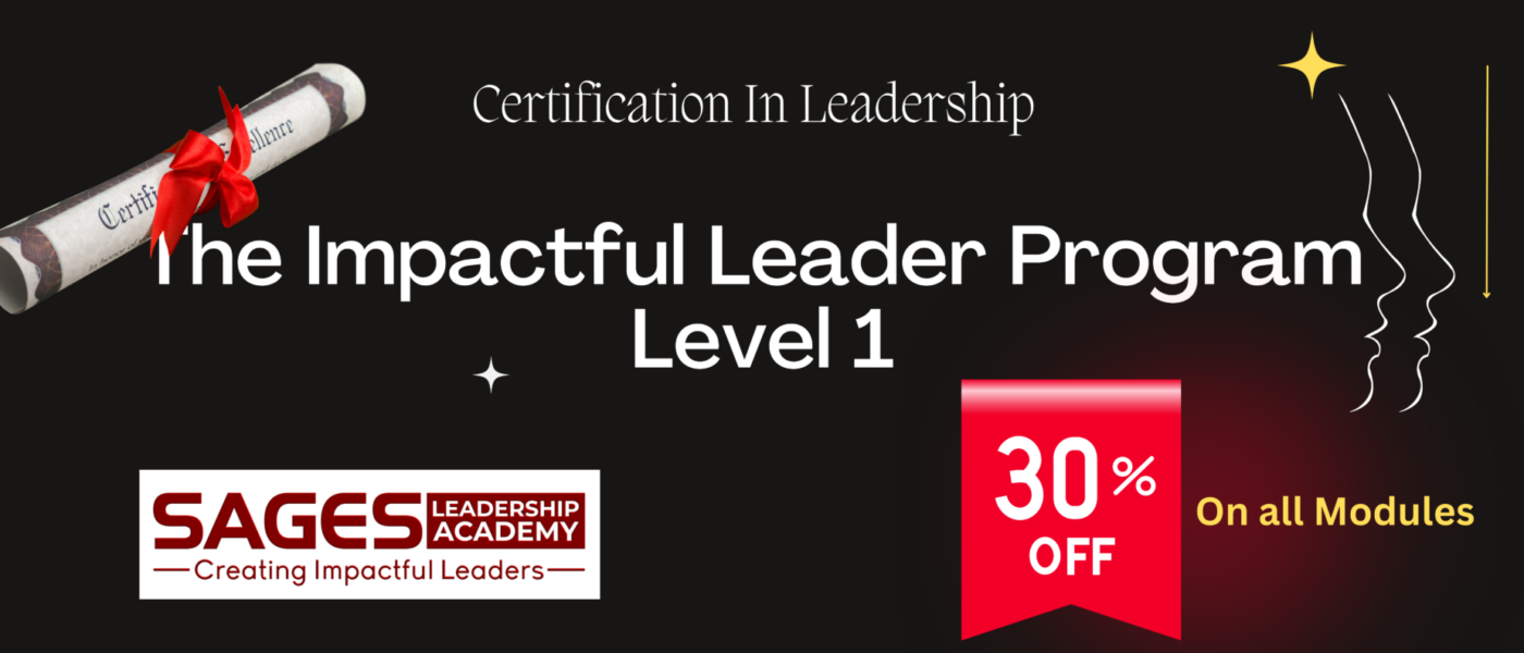 Level 1 Banner With 30% Discount Certification Course in Leadership